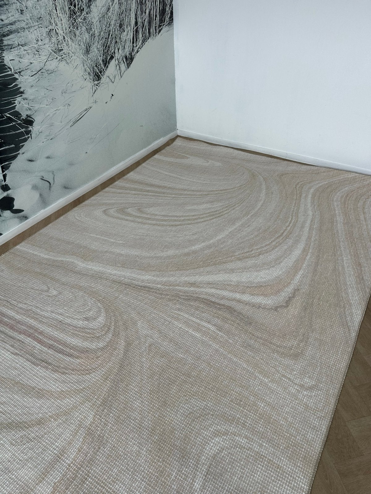 Brinker Grunge beige 200/300, Beige, Ophalen of Verzenden, 200 cm of meer, Rechthoekig