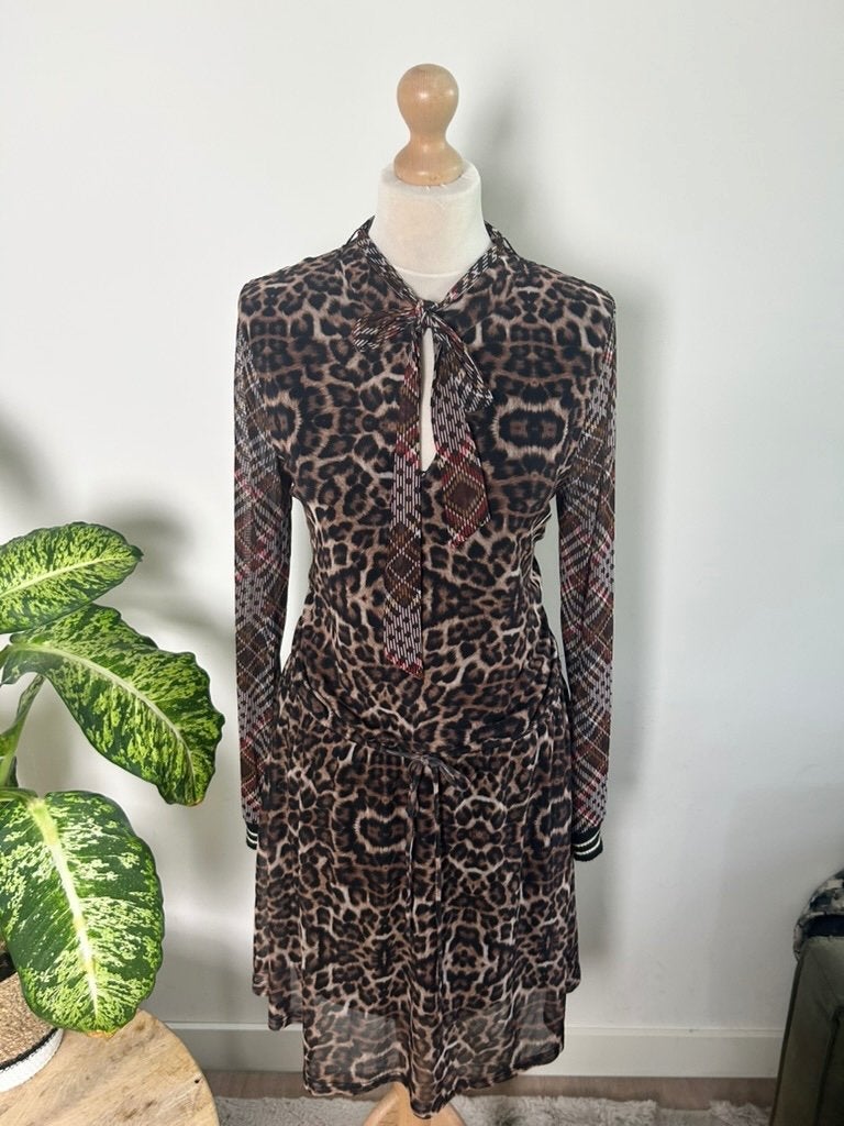 Summum woman Amsterdam maat M gave panter jurk 3562, Maat 38/40 (M), Summum Woman, Summum, Bruin
