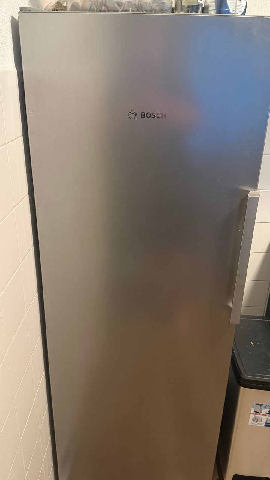 Bosch Koelkast - RVS look, Witgoed en Apparatuur, Ophalen, 150 tot 200 liter, 60 cm of meer, 160 cm of meer