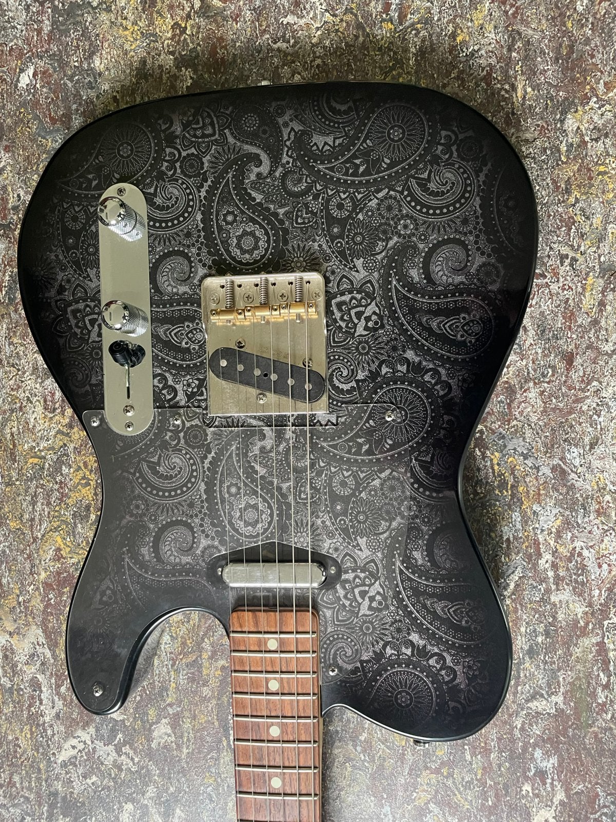 Telecaster paisley van Haar, Ophalen, Zo goed als nieuw, Solid body, Overige merken