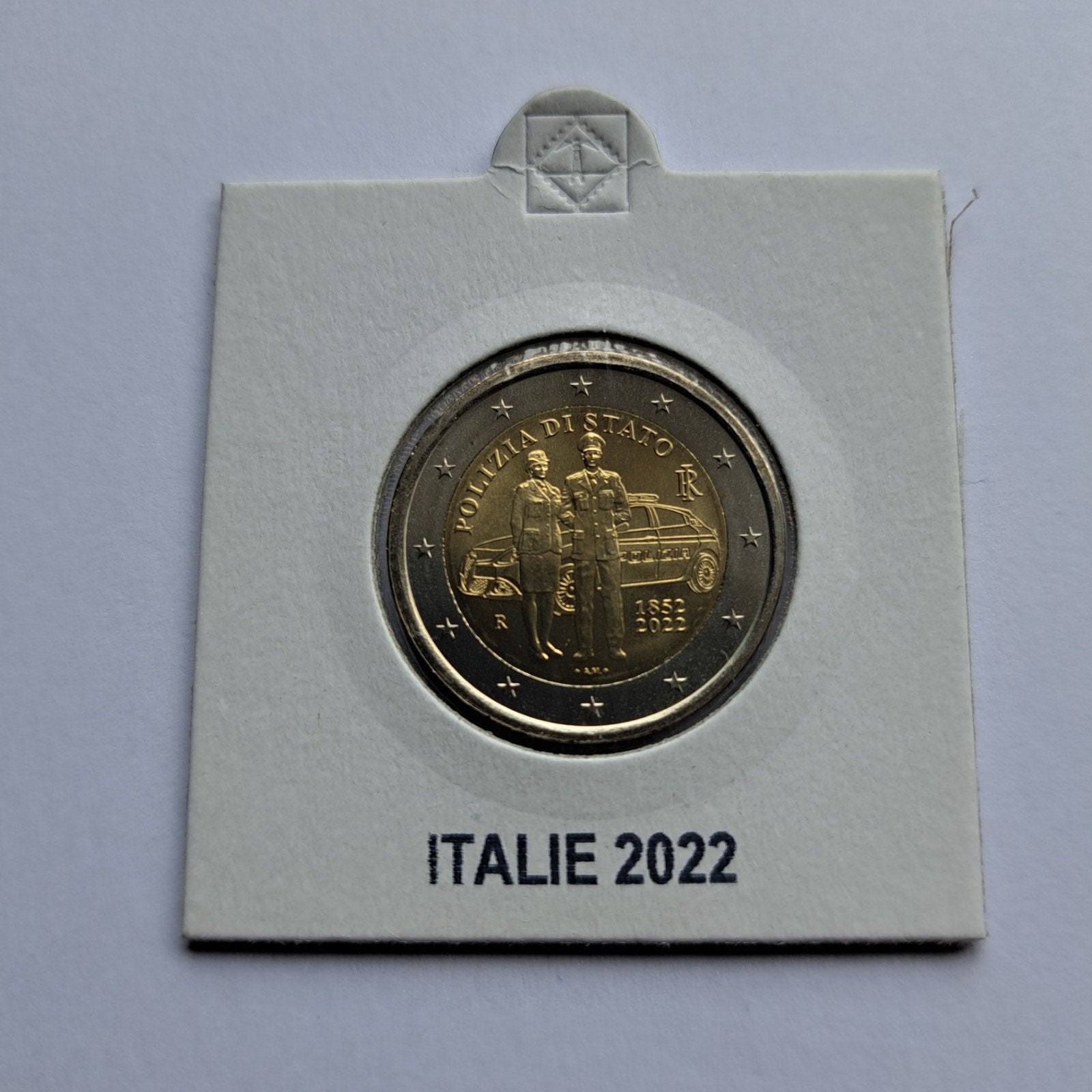 2 Euro Italië 2022 Polizia di Stato UNC, Postzegels en Munten, Ophalen of Verzenden, Italië, 2 euro, Losse munt