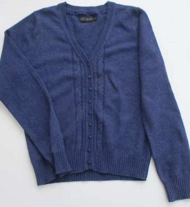 Les Bleus lamswol vest, maat 38, Zo goed als nieuw, Stichting Angel's Choice, Angelschoice@gmail.com, Les Bleus