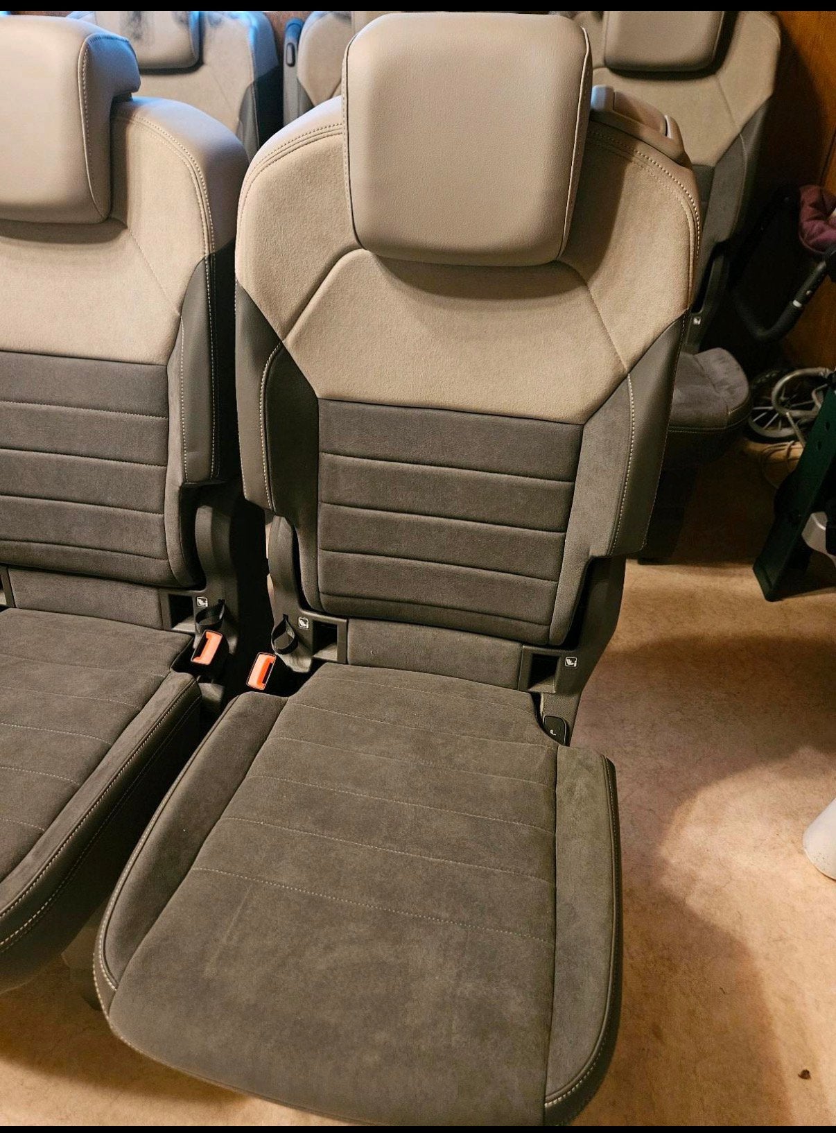 Originele Volkswagen VW Multivan stoelen alcantara/leder, Ophalen, Gebruikt, Volkswagen