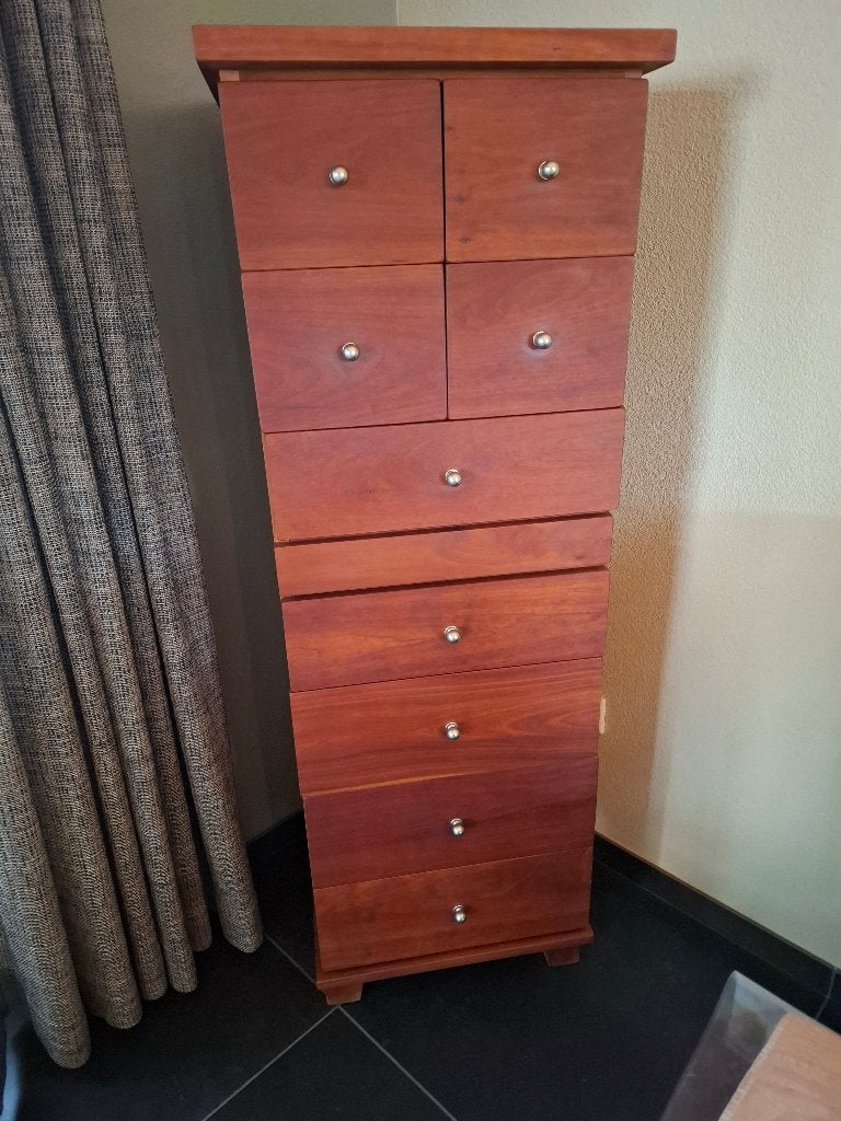 Kersenhouten geolied laden kast, Ophalen, Gebruikt, 50 tot 100 cm, 25 tot 50 cm