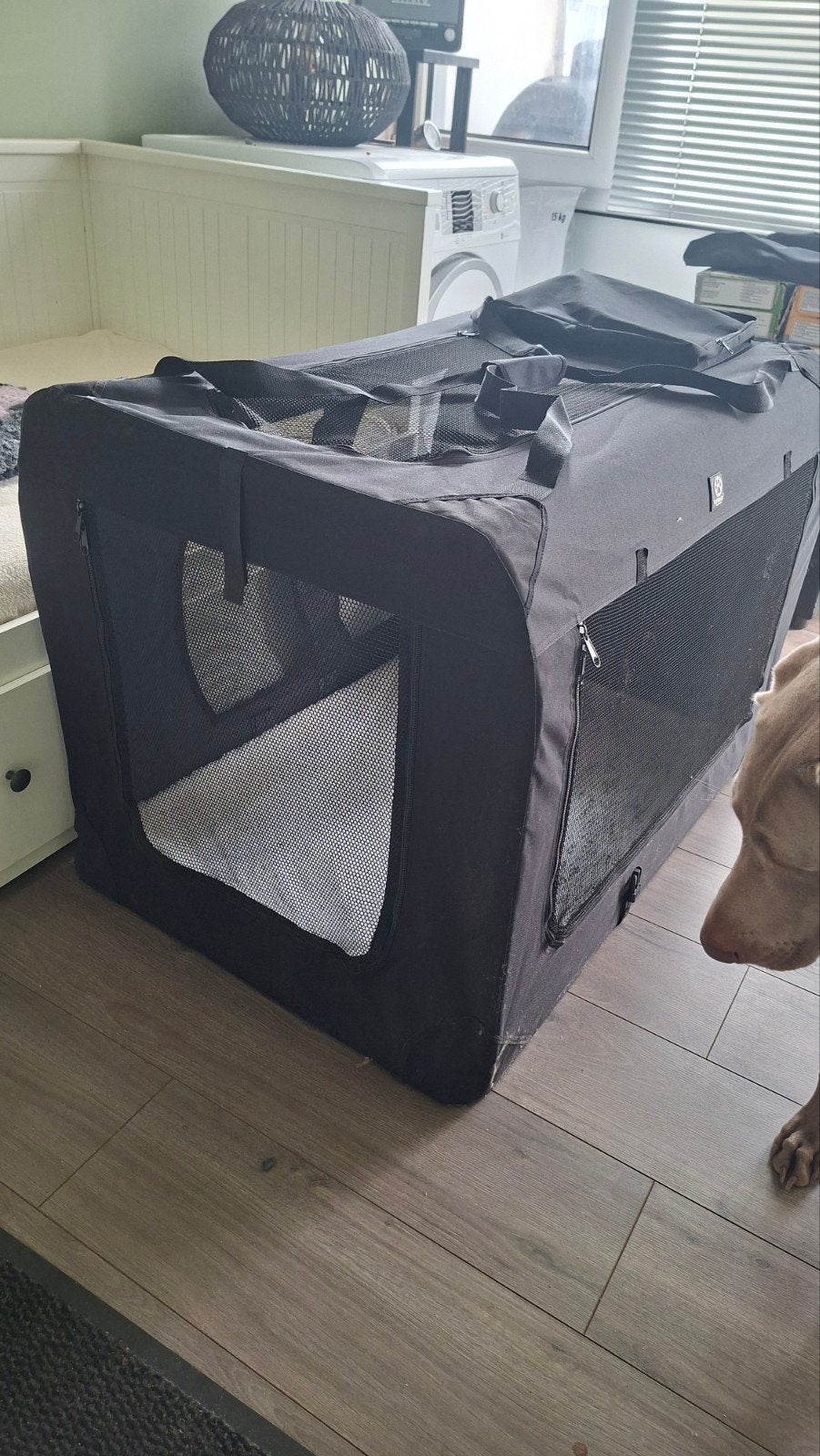 reisbench hond 100x70x70, Dieren en Toebehoren, Ophalen, Zo goed als nieuw