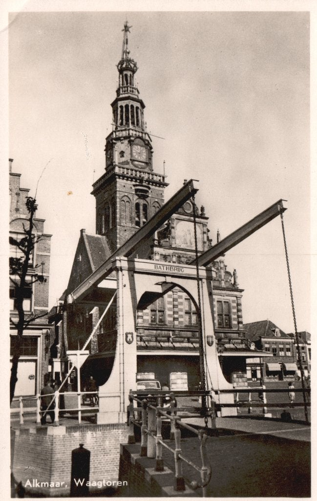 Alkmaar, Waagtoren  128277, Verzenden, Voor 1920, Ongelopen, Noord-Holland