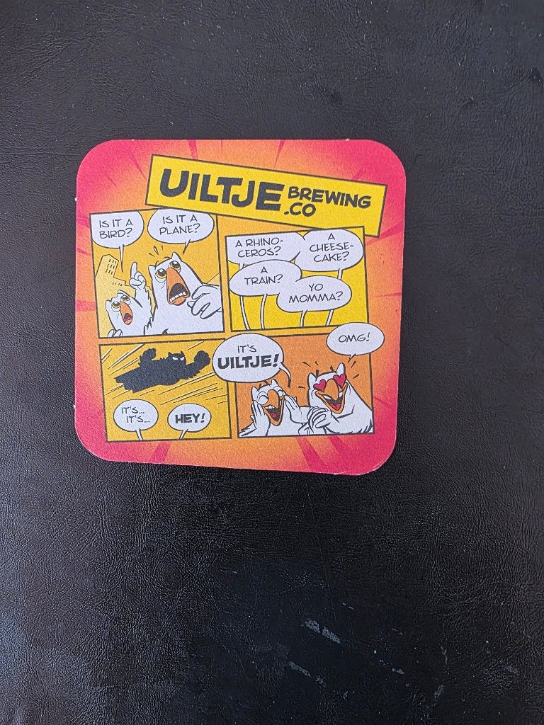 Bierviltje Uiltje, Ophalen of Verzenden, Zo goed als nieuw, Viltje(s), Overige merken