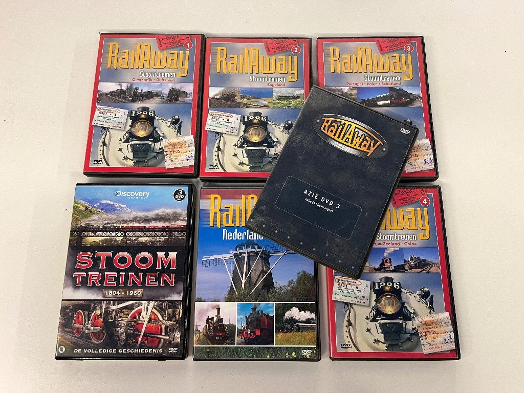 GRATIS DVD Collectie Rail Away en meer, Alle leeftijden, Ophalen, Gebruikt, Natuur
