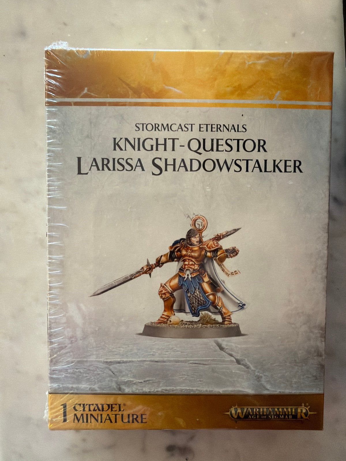 Warhammer Age of Sigmar: Knight-Questor Larissa Shadowstalke, Ophalen of Verzenden, Nieuw, Groter dan 1:35, Figuur of Figuren