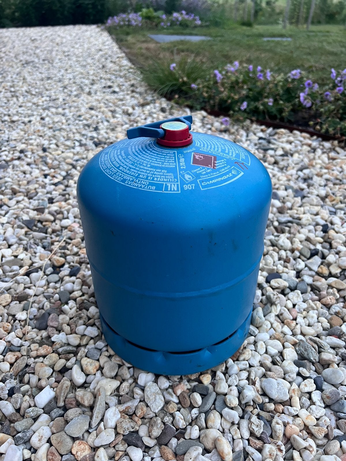 Campingaz gasfles 907 leeg, Caravans en Kamperen, Ophalen, Zo goed als nieuw