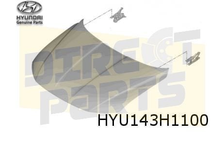 Hyundai	Tucson (1/21-) (NX4) motorkap (te spuiten) Origineel, Auto-onderdelen, -, -, Nieuw, Hyundai