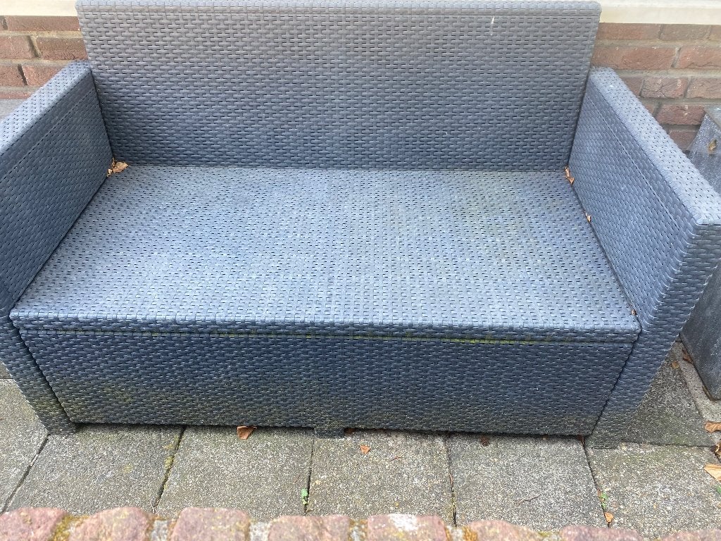 Tuinbank grijs, Huis en Inrichting, Overige Huis en Inrichting, Ophalen, Gebruikt