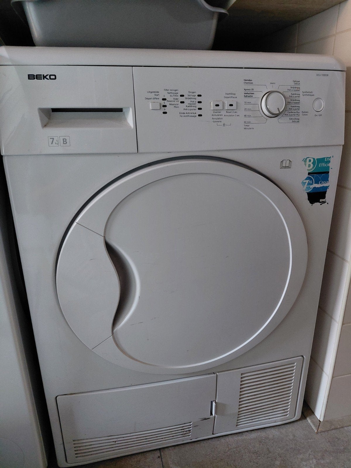 Gratis op te halen Beko droger, 6 tot 8 kg, Ophalen of Verzenden, Condens, 85 tot 90 cm