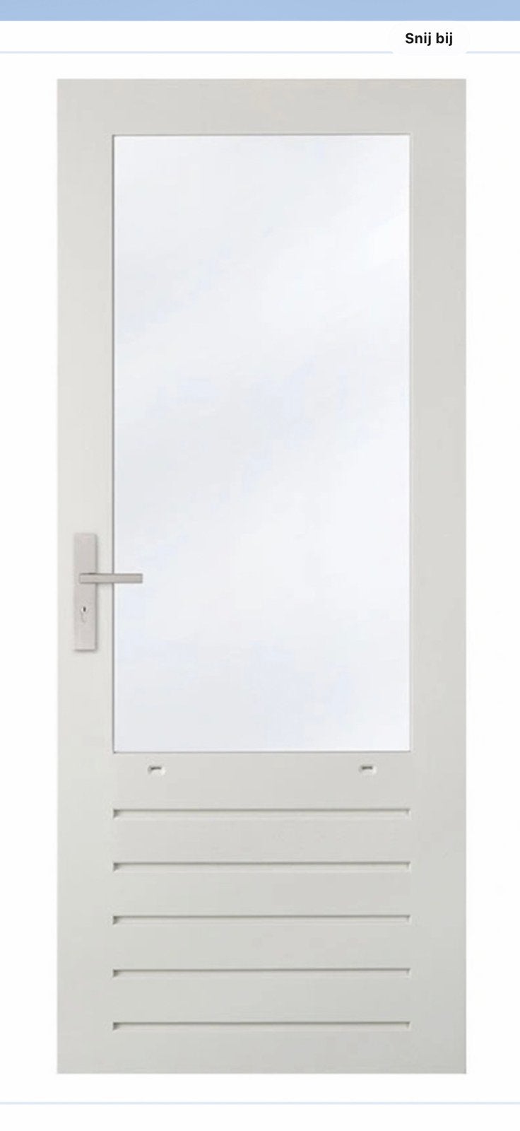 Te koop, nieuwe witte merantie buitendeur incl. Glas, Doe-het-zelf en Verbouw, 80 tot 100 cm, Nieuw, Ophalen of Verzenden, Buitendeur