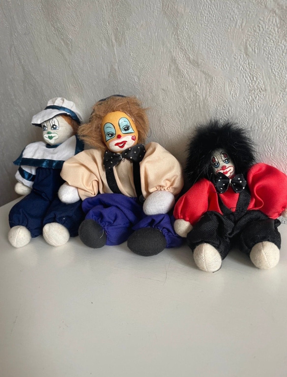 3 Leuke Clowns Zandpoppetjes - Decoratie of Speelgoed, Ophalen of Verzenden, Gebruikt, Overige typen