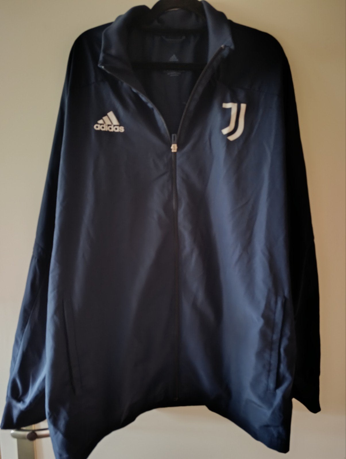 Adidas Juventus Trainingsjack Maat 2XL, Kleding | Heren, Jassen | Zomer, Blauw, Maat 56/58 (XL), Ophalen of Verzenden, Zo goed als nieuw