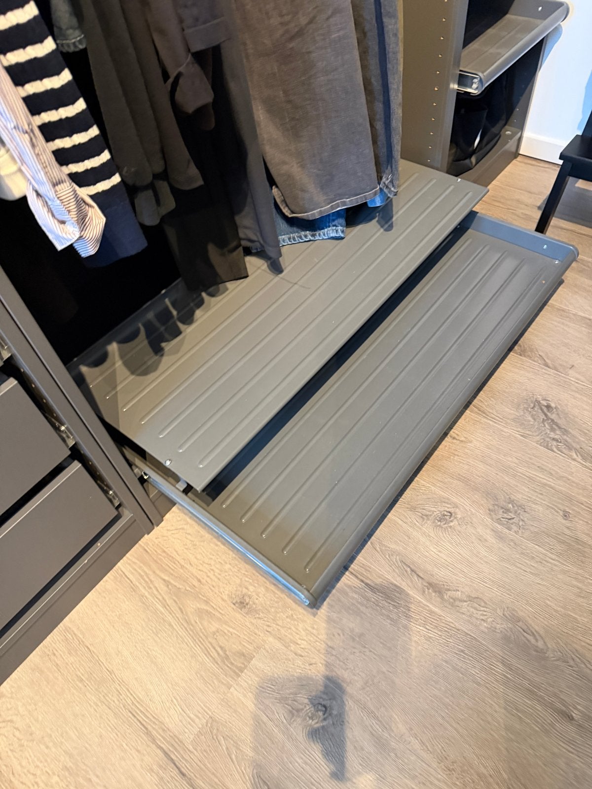 Ikea Komplement uittrekbare lade 100x58, Ophalen, 100 tot 150 cm, Zo goed als nieuw, Metaal