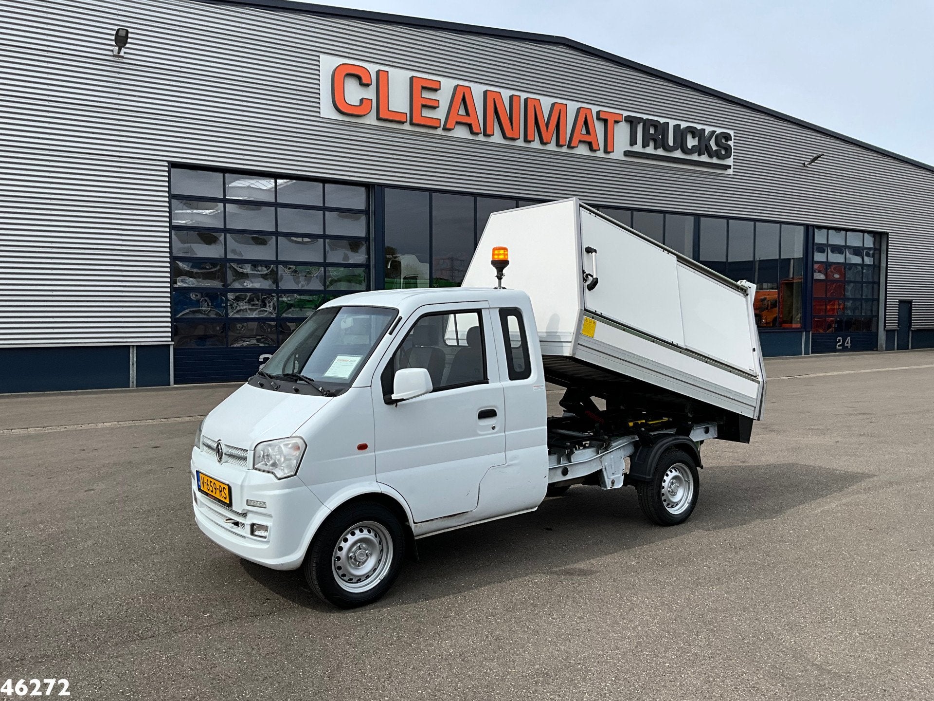 DFSK K01H Veegvuilkipper Benzine/CNG Just 58.787 km!, Auto's, Achterwielaandrijving, Euro 6, CNG (Aardgas), Origineel Nederlands