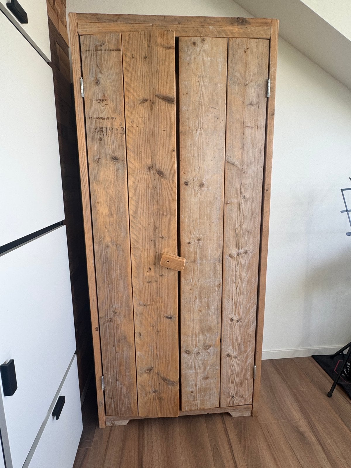 Steigerhout kleding kast, Huis en Inrichting, Ophalen, 200 cm of meer, 50 tot 100 cm, Zo goed als nieuw
