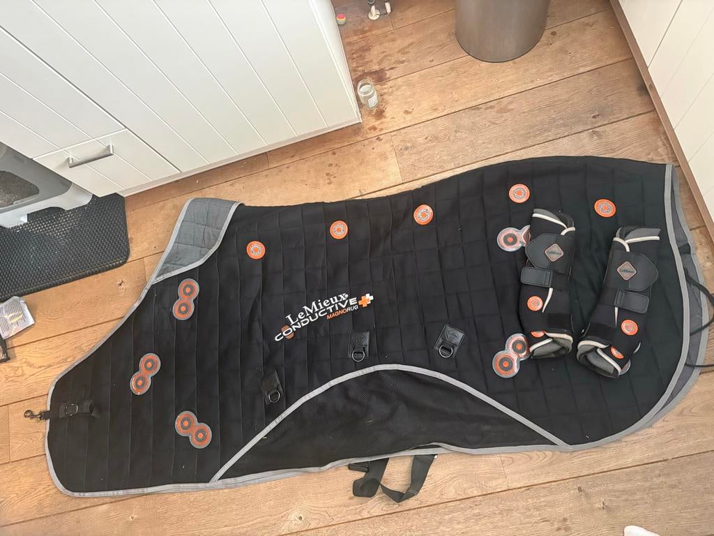 Lemieux Conductive Magno Rug therapy deken + beenkappen, Dieren en Toebehoren, Paarden en Pony's | Dekens en Dekjes, Full (L)