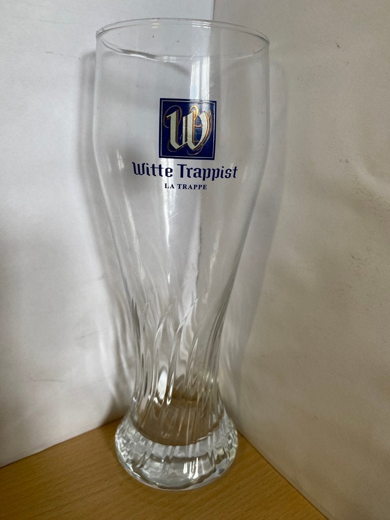 La Trappe witte trappist bierglas 25cl, Ophalen of Verzenden, Zo goed als nieuw, Glas of Glazen, La Trappe