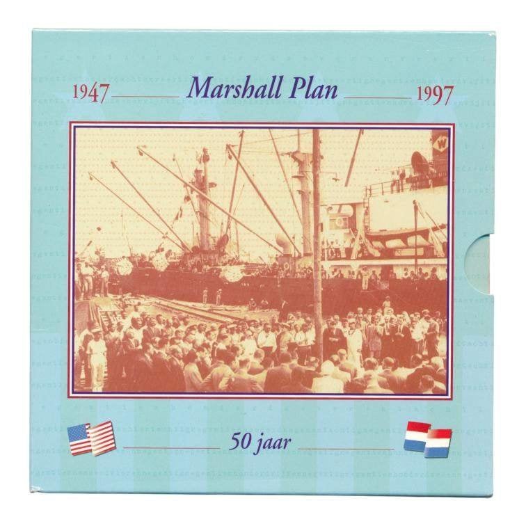 Nederland 10 gulden 1997 Marshall Plan FDC in blister