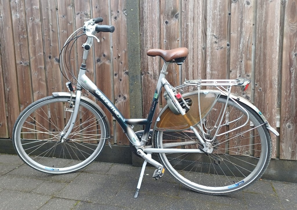 Gazelle damesfiets Hybride Lite (Riacho), Fietsen en Brommers, Fietsen | Dames | Damesfietsen, Ophalen, Gebruikt, Velgrem, Versnellingen