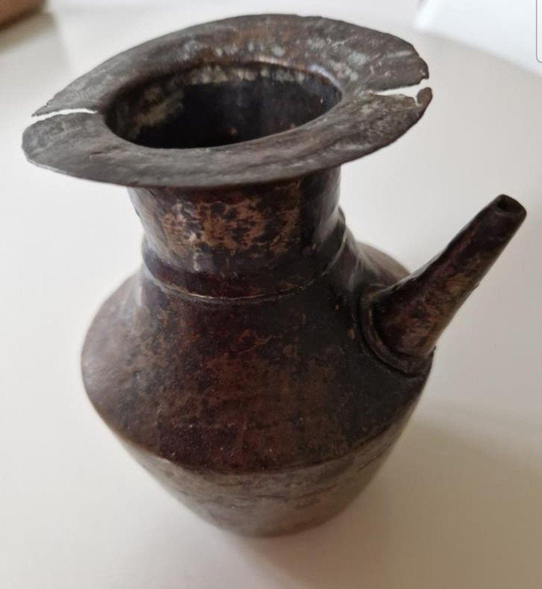 Koperen waterpot handgemaakt, Ophalen of Verzenden