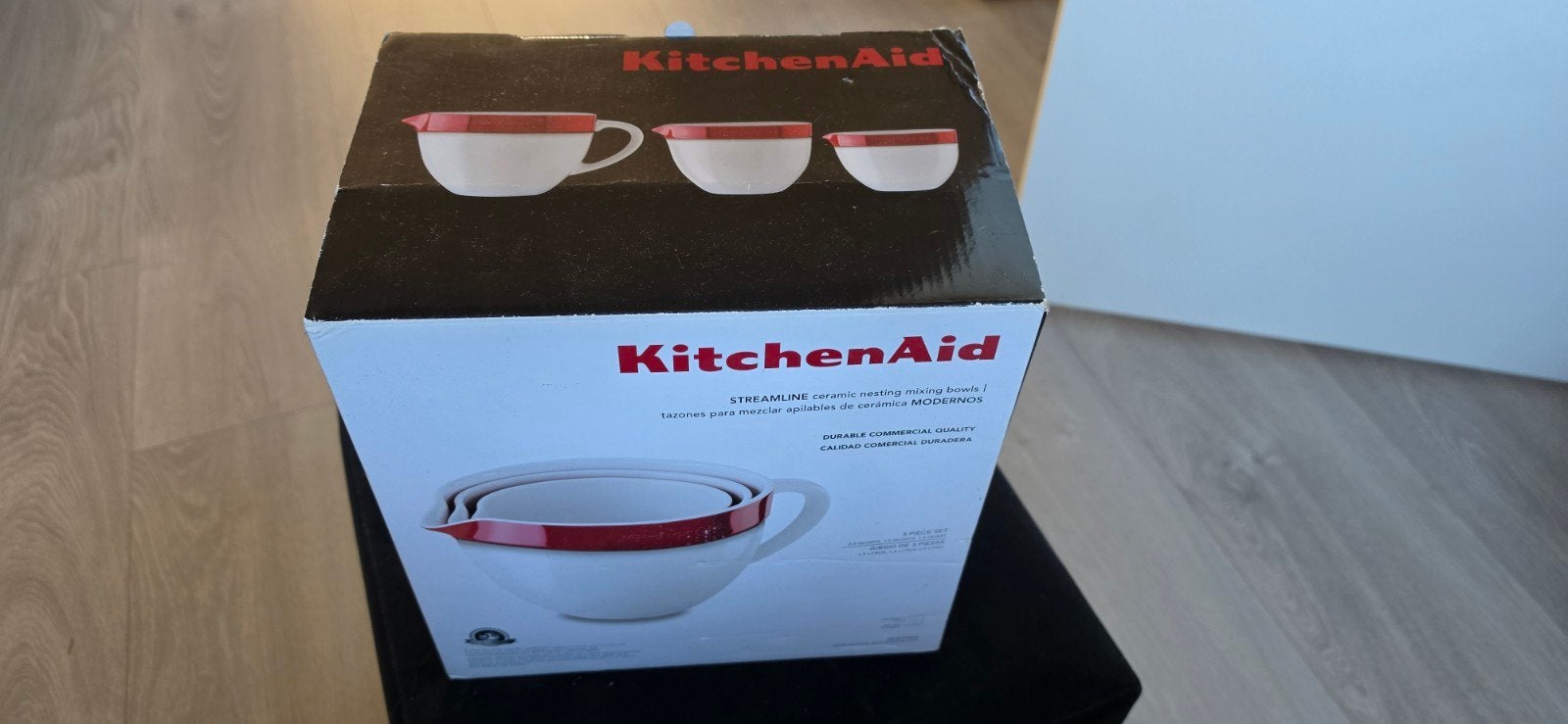 KitchenAid  Keramische Mengkommen Set (3-delig) nieuw, Overige typen, Nieuw, Ophalen of Verzenden, Steen/keramiek