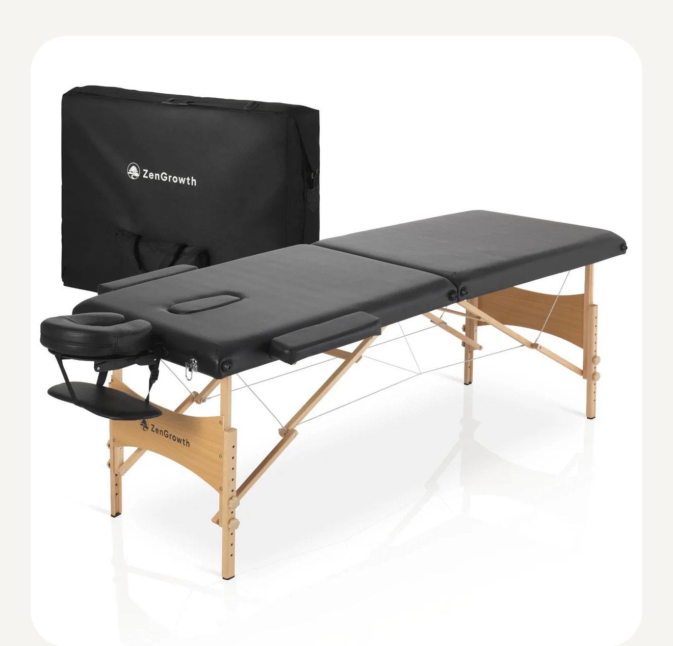 Zengrowth Massagetafel Economy Flat Zwart, Sport en Fitness, Massageproducten, Ophalen of Verzenden, Nieuw, Massagetafel