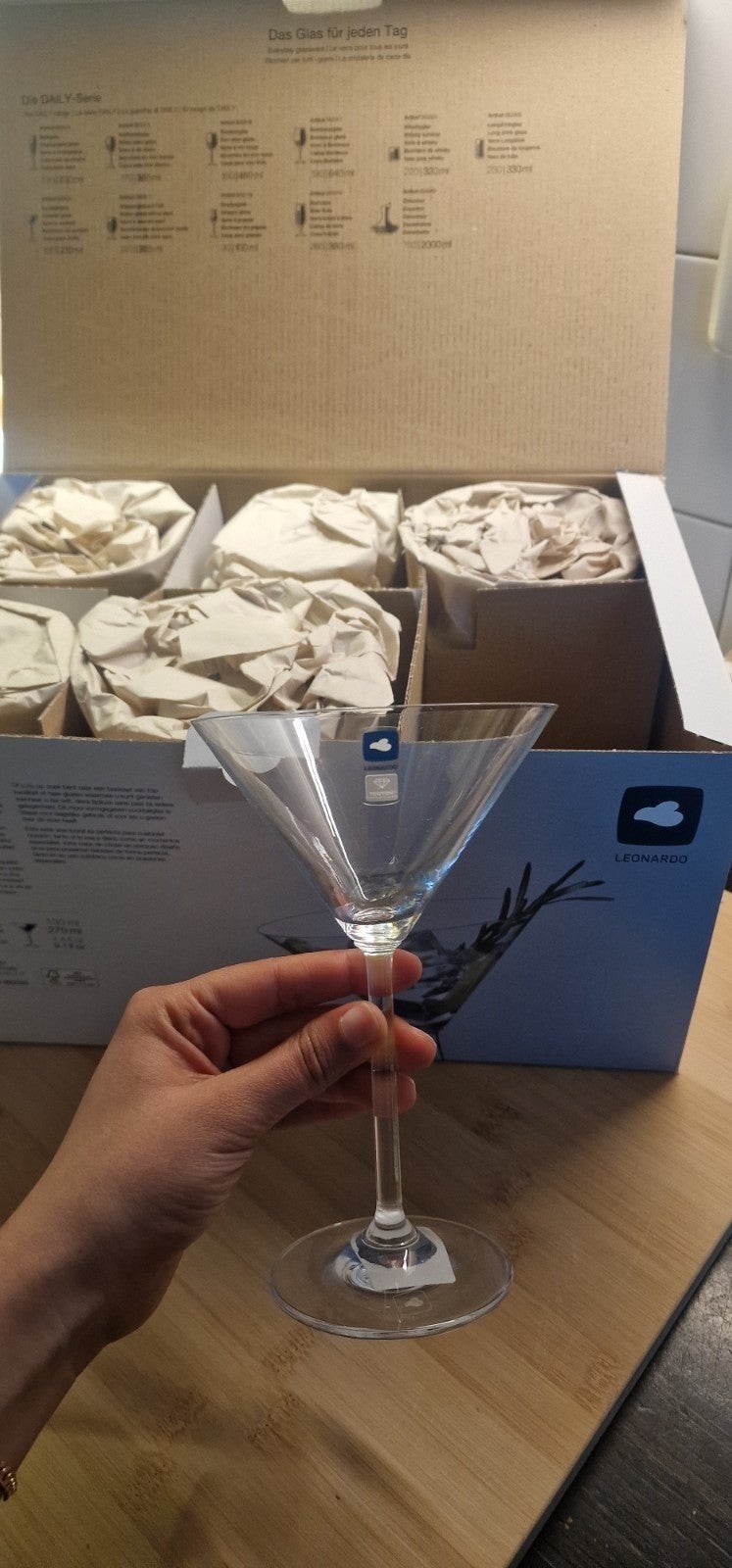 Leonardo Daily Cocktailglazen - Set van 6, Huis en Inrichting, Keuken | Keukenbenodigdheden, Ophalen, Nieuw, Overige merken, Glas