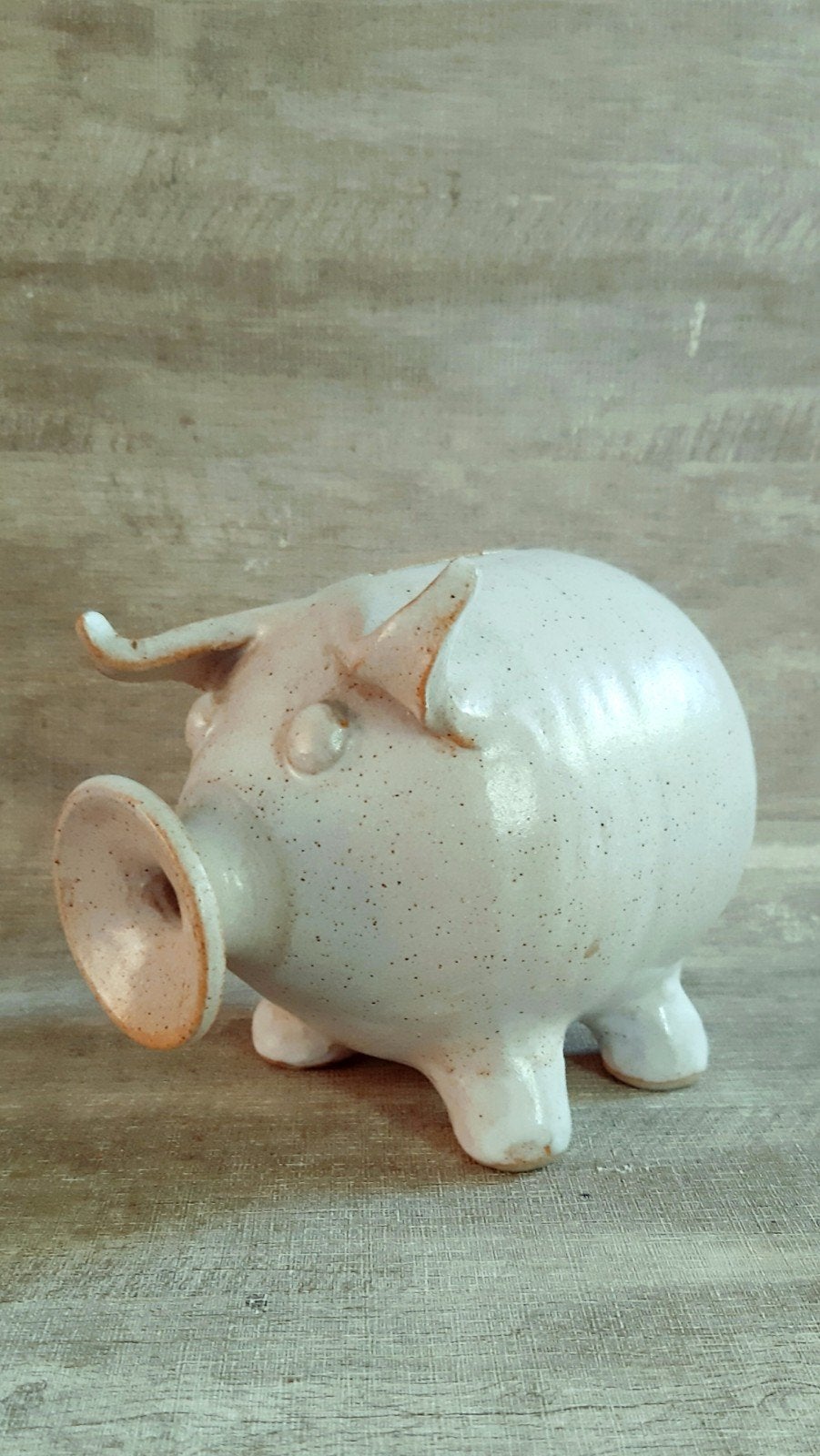 Handgemaakt keramisch spaarvarken - puntgaaf, Ophalen of Verzenden