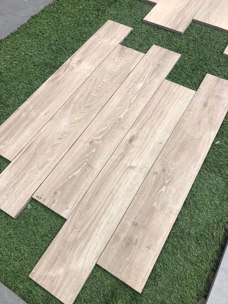 keramische houtlook tegels 120x20x2 cm partijtegels, Tuin en Terras, Tegels en Klinkers, Keramiek, Nieuw, Ophalen of Verzenden