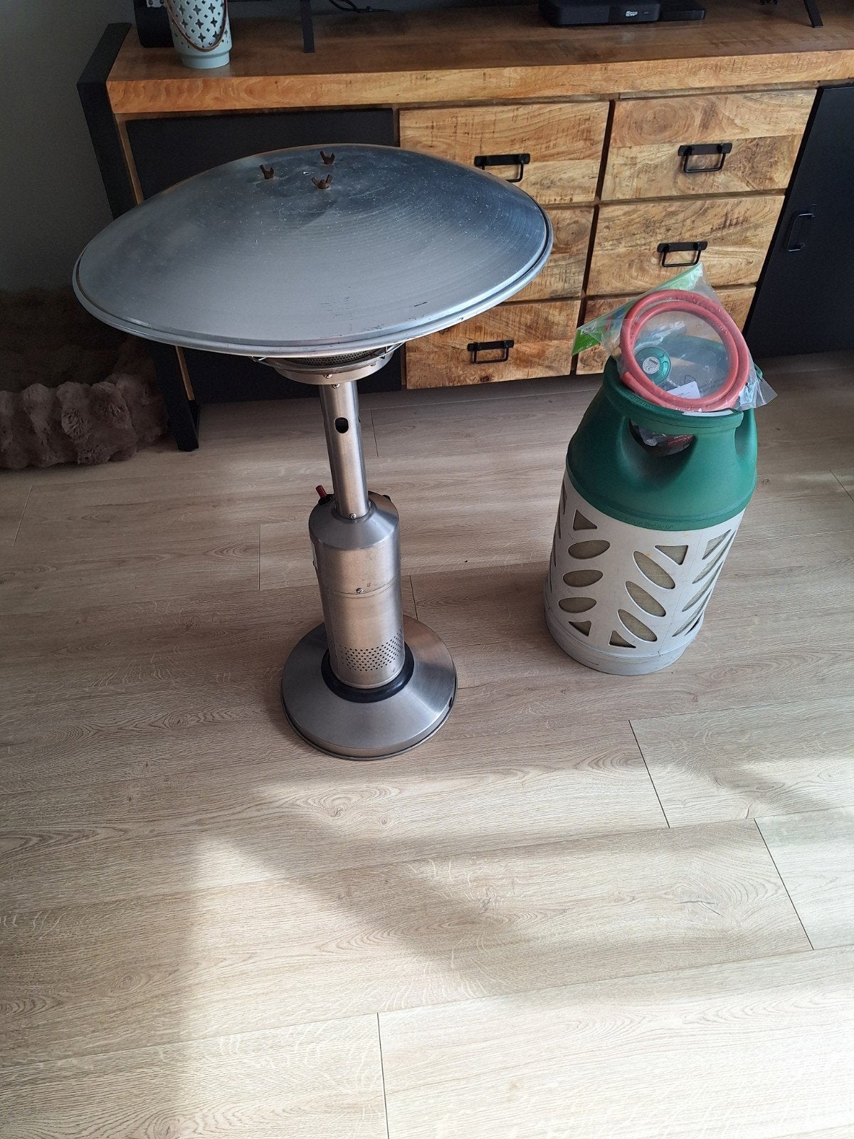 Tafelmodel Terrasverwarmer op Gas - 4.2KW, Tuin en Terras, Ophalen, Gebruikt, Gas, Vloer