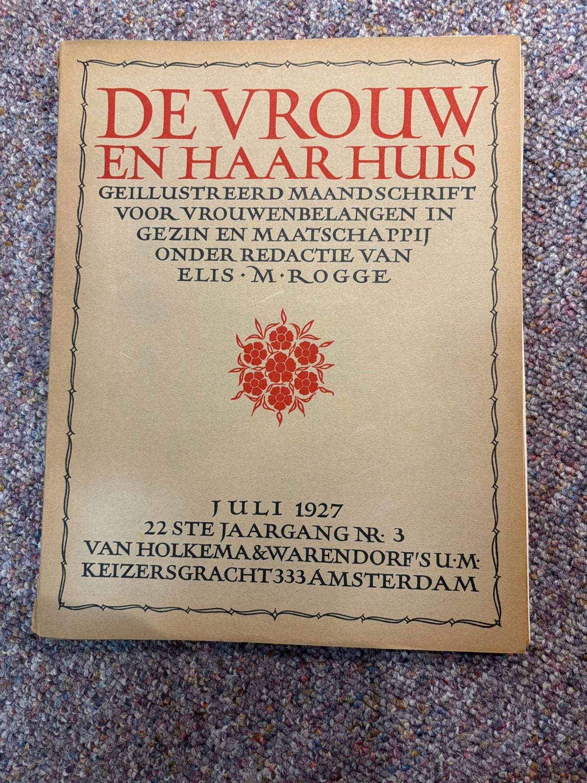 De vrouw en haar huis; juli, augustus en september 1927, Boeken, Ophalen of Verzenden, Gelezen