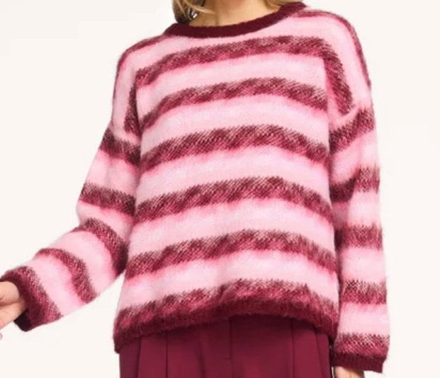Summum alpacamix streep trui roze S, Verzenden, Nieuw, Maat 36 (S), Roze