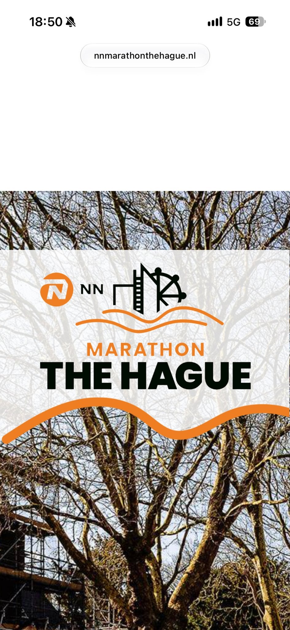 Startbewijs marathon Den Haag wave 2 met locker op naam Kim