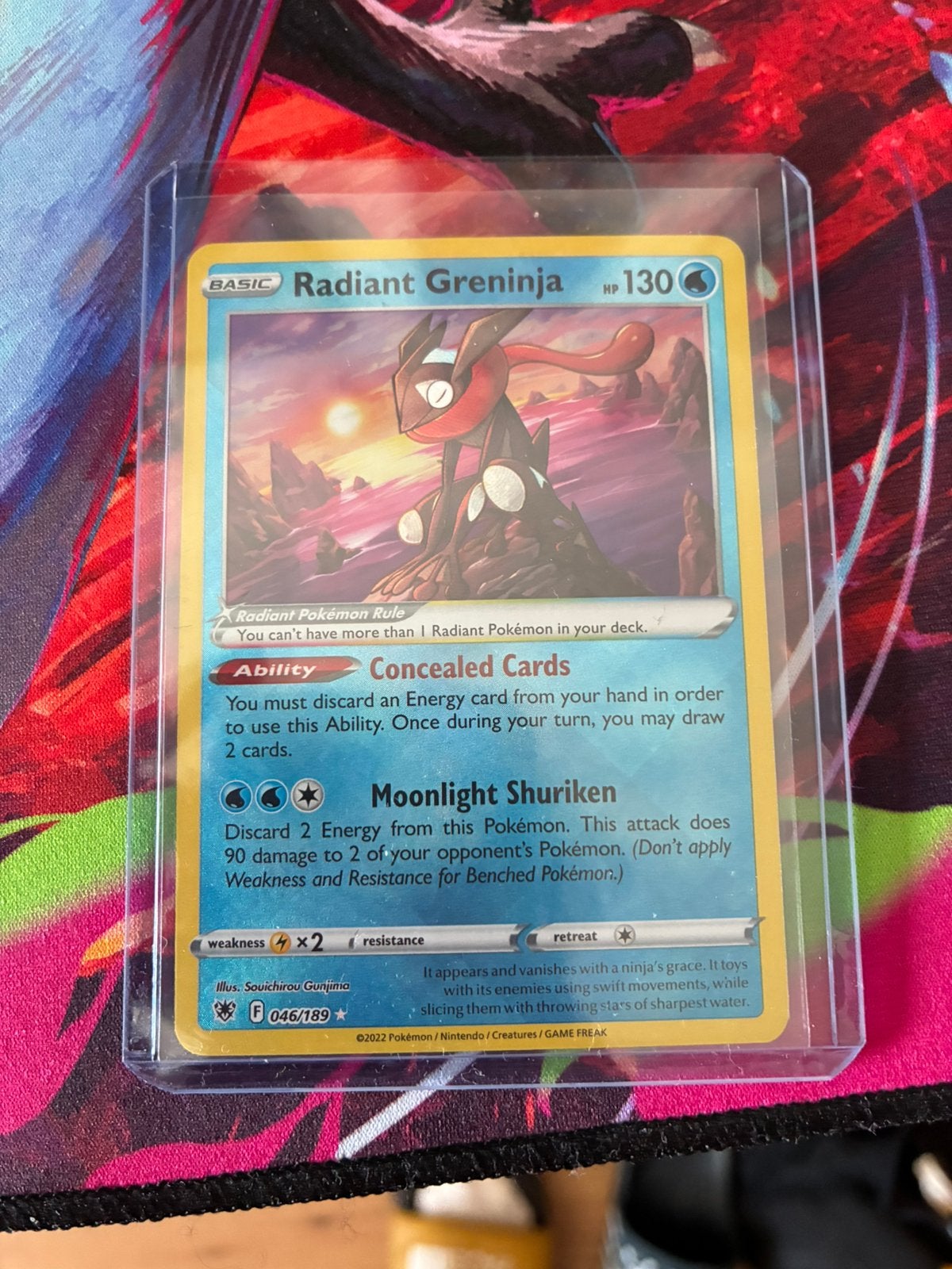 Radiant greninja 046, Ophalen of Verzenden, Zo goed als nieuw