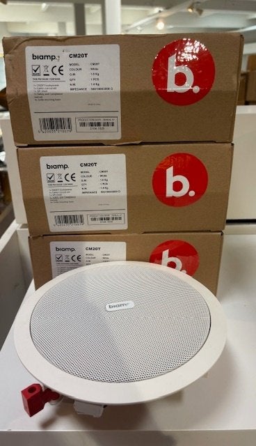 Inbouwspeakers Biamp CM20T ( stuk), Ophalen of Verzenden, Nieuw, Minder dan 60 watt, Overige merken