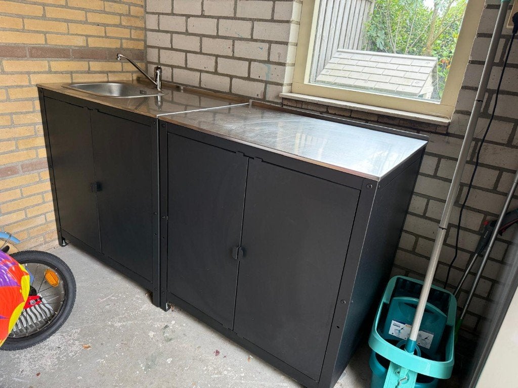 IKEA GRILLSKÄR buitenkeuken met spoelunit – goede staat, Tuin en Terras, Ophalen, Gebruikt, Elektrisch, IKEA
