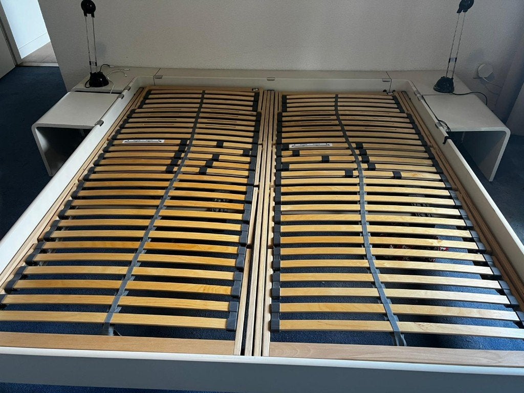 Auping Auronde 180 x 200 wit, Ophalen, Gebruikt, Wit, Tweepersoons
