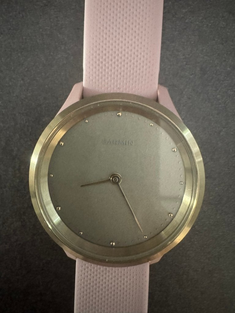 Zeer mooi Garmin Vivomove watch gouden plaat en roze bandje, Hartslag, Garmin, Ophalen of Verzenden, Zo goed als nieuw