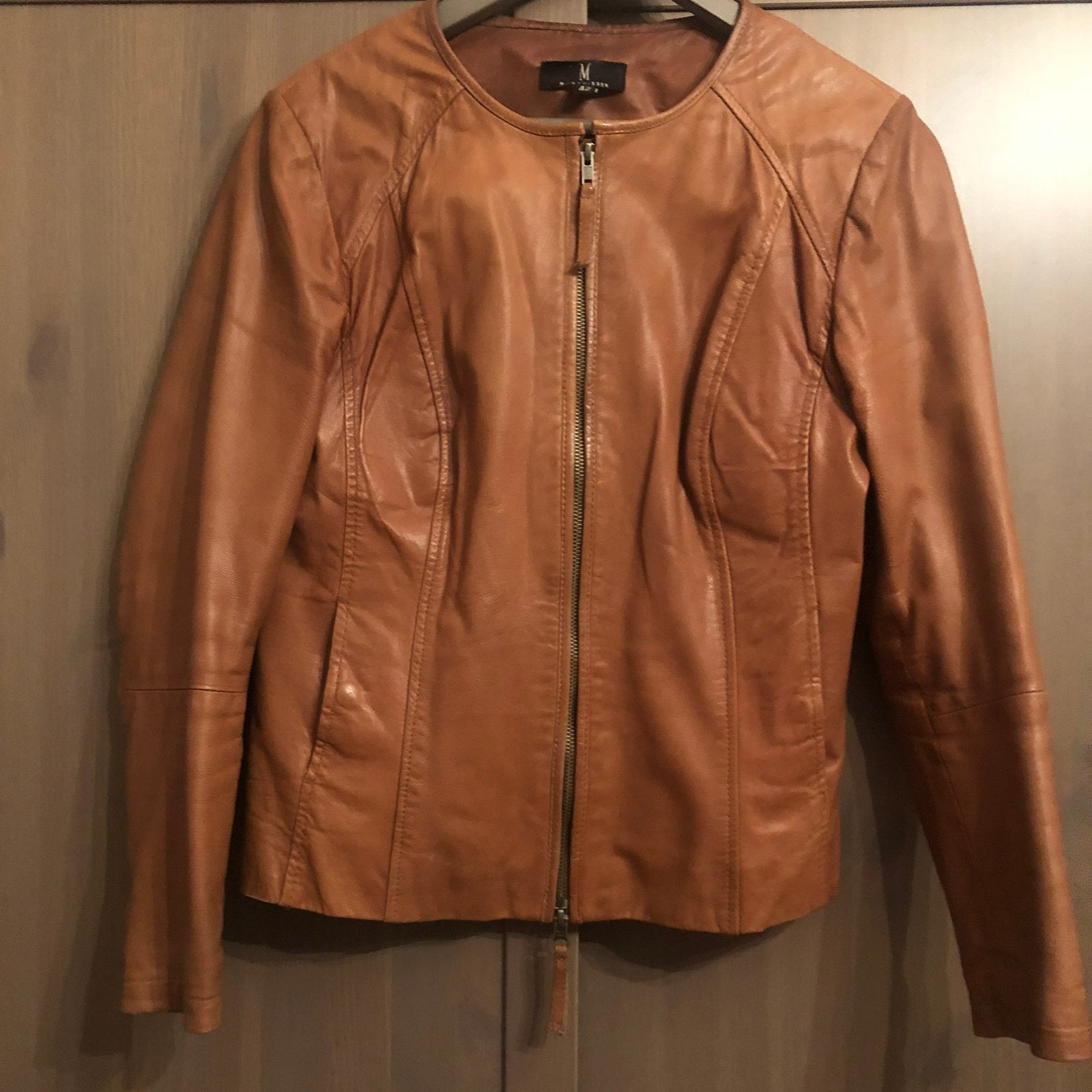 Leren jas dames jack Mart Visser caramel bruin, Ophalen of Verzenden, Zo goed als nieuw, Maat 42/44 (L), Bruin