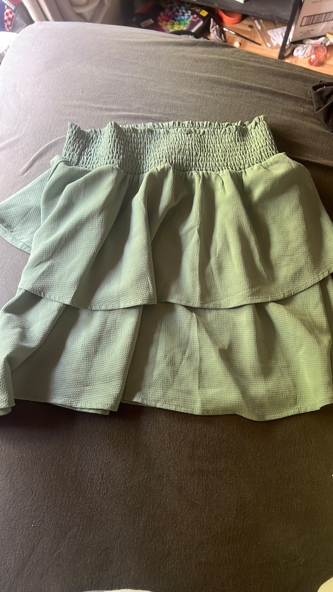Groene rok, Kleding | Dames, Rokken, Maat 38/40 (M), Ophalen of Verzenden, Zo goed als nieuw, Boven de knie