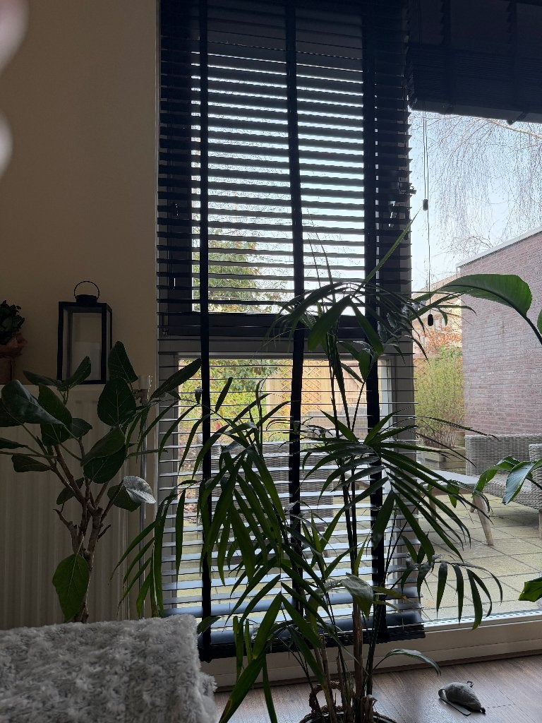Premium Luxaflex zwarte lamellen set 270 cm hoog (2x 90 cm +, Luxaflex, Ophalen of Verzenden, Zo goed als nieuw, Lamellen