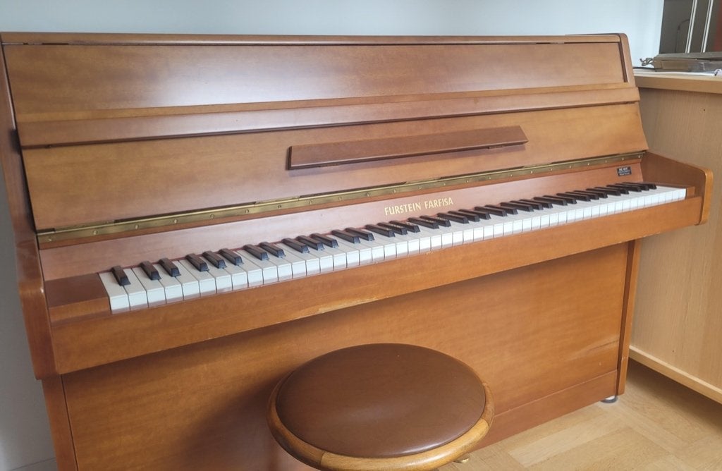 piano Furstein Farfisa, bruin fineer, Ophalen, Gebruikt, Bruin, Piano