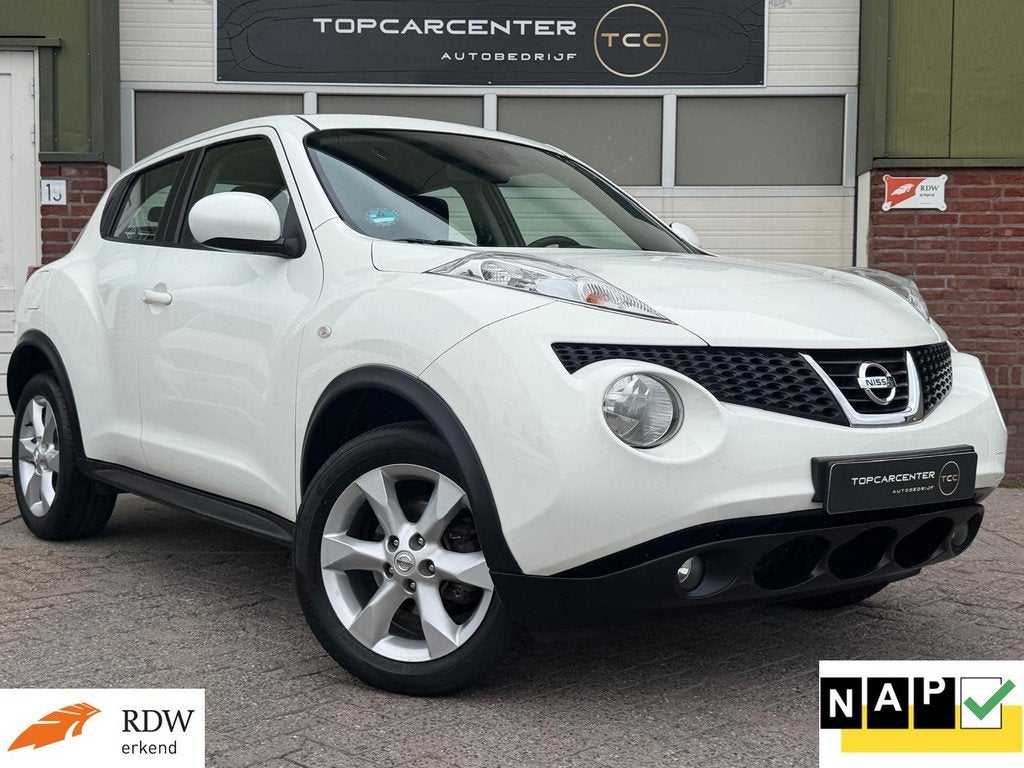 Nissan Juke 1.6 Acenta/AUTOM/CAMERA/BLUETH/CRUISE/APK/NAP, Auto's, Nissan, Bedrijf, Te koop, Juke, ABS, Achteruitrijcamera, Airbags