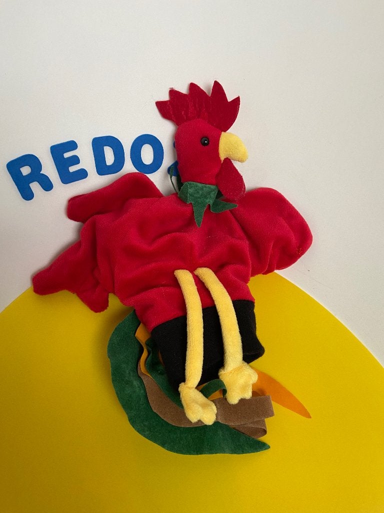 K3916 beleduc handpop kip haan, Ophalen of Verzenden, Zo goed als nieuw, Overige typen
