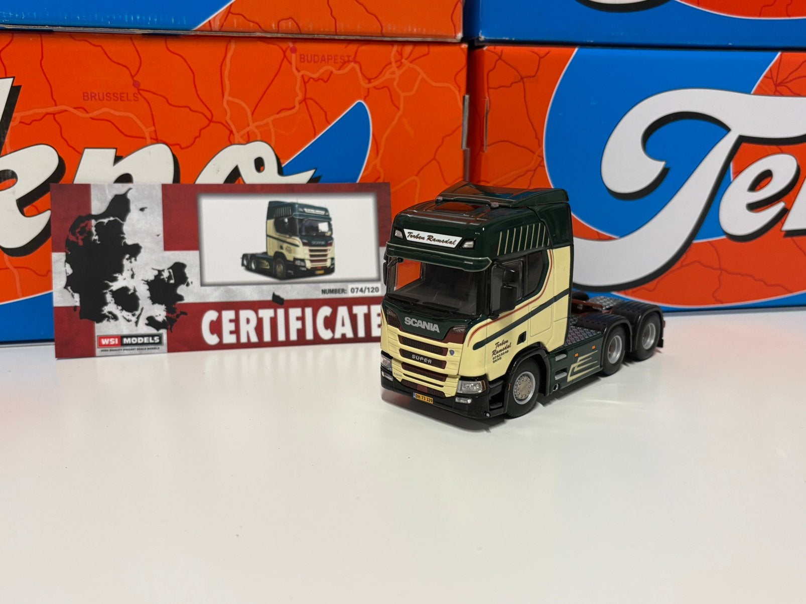 Wsi Torben Ramsdal, Hobby en Vrije tijd, Modelauto's | 1:50, Ophalen of Verzenden, Zo goed als nieuw, Bus of Vrachtwagen, Wsi