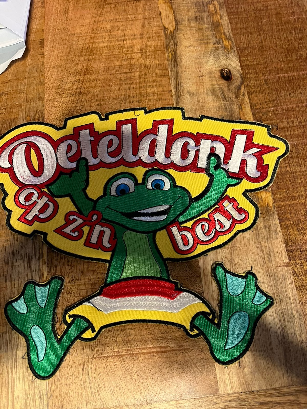 Embleem  oeteldonk, Kleding | Dames, Carnaval, Maat 46/48 (XL) of groter, Ophalen of Verzenden, Zo goed als nieuw